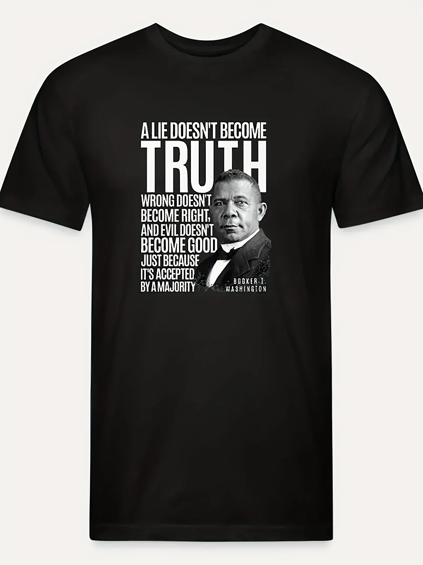 T-shirt humoristique pour hommes [Humorous] Washington Lies Truth Evil Kindness, respirant et doux, décontracté, unisexe