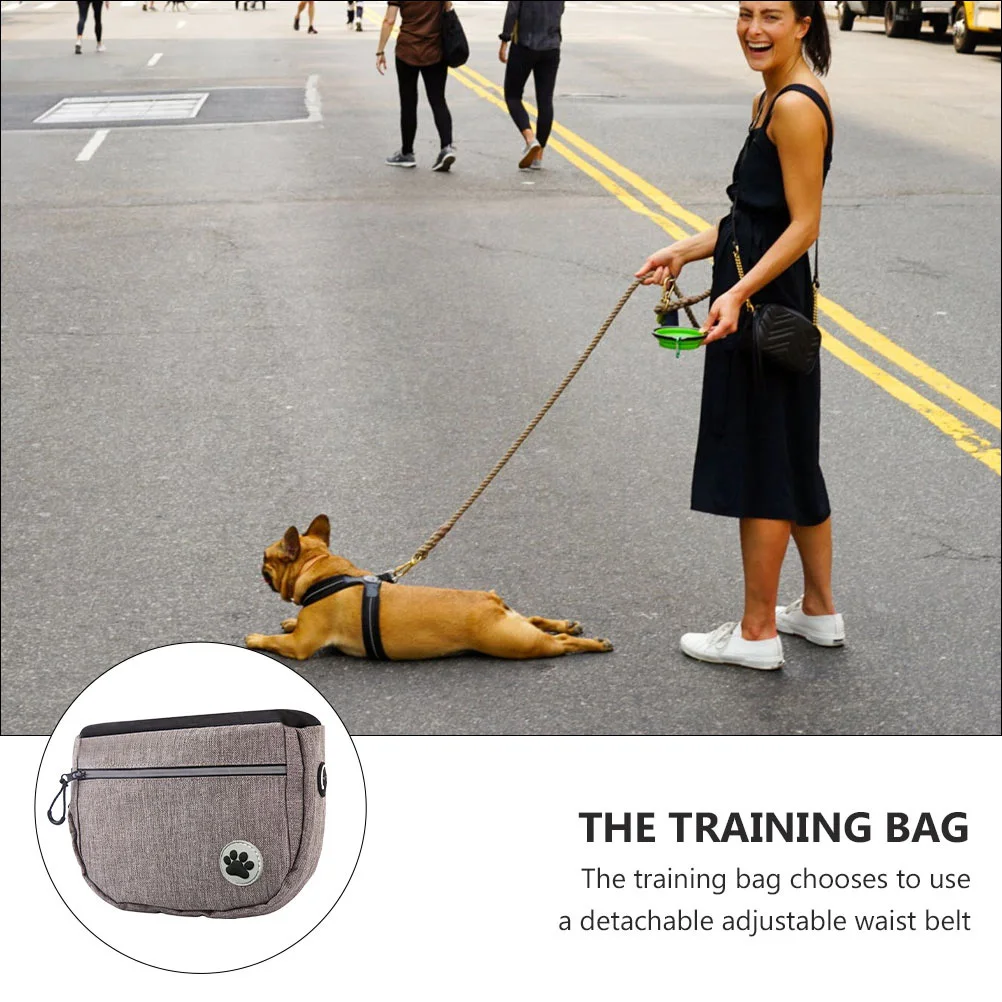 Portable Dog Treats Pouch Large Capacity Bag Standing Waterproof Scratch Resistant Outdoor Bag for Dogs