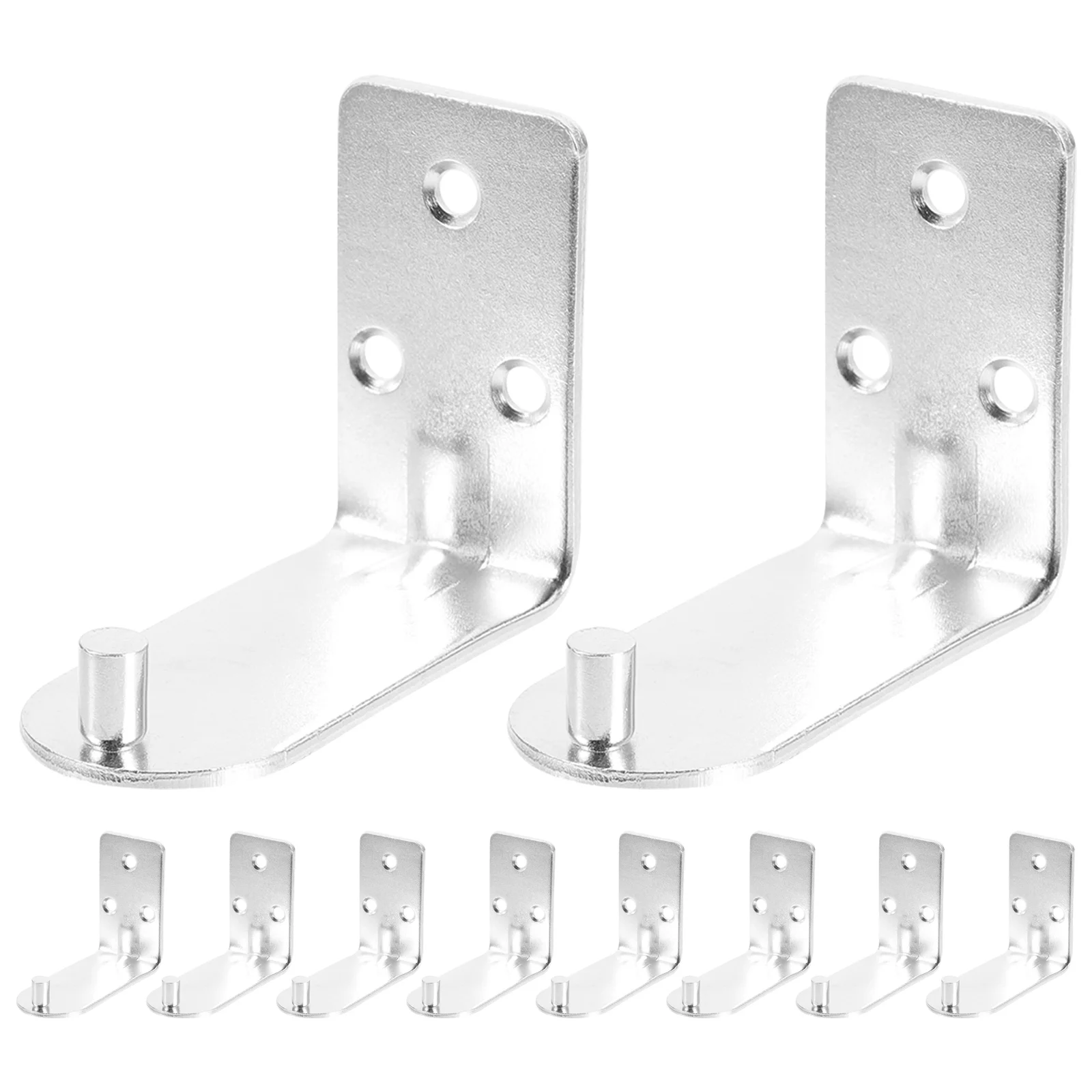 

10 pcs Fire Extinguisher Hook Wall Mounted Bracket Universal Hanger Galvanized L Shaped Space Saving Easy Install