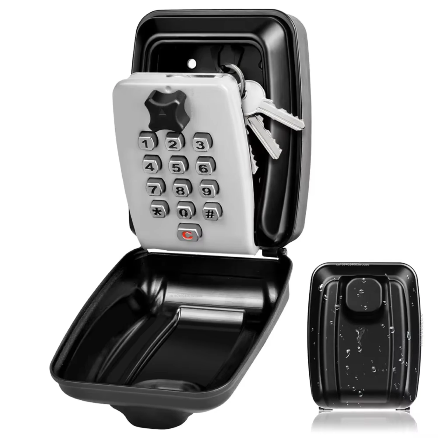 Wall Mounted Key  Box Safe Waterproof Anti-theft Key Box With Combination Lock 12-Digital Password Office  Outdoor