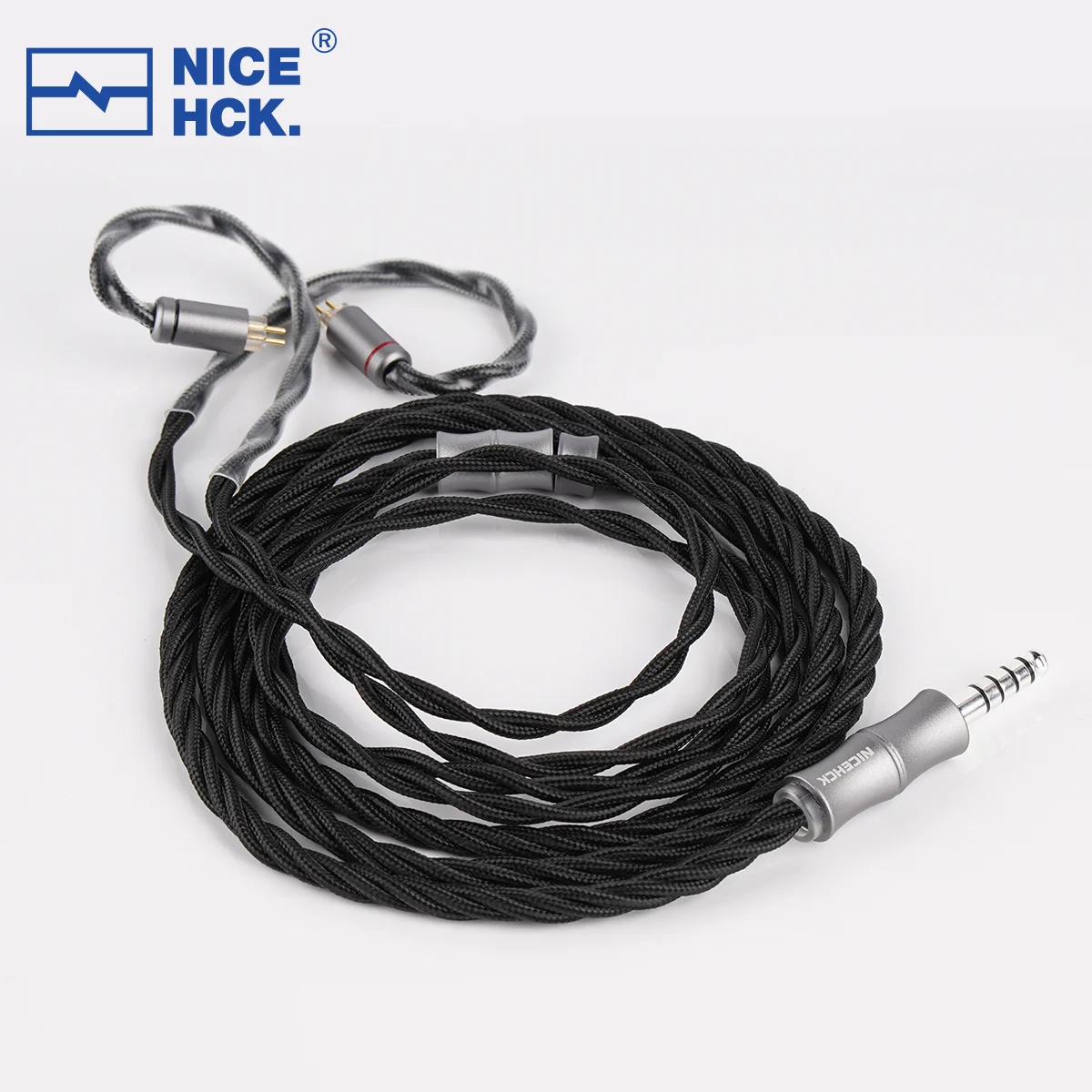 NiceHCK BlackJam Cable 7N High Conductivity OFC+Induction Annealing Copper In-ear Earphone Exchangeable Wire 0.78mm 2Pin for NX8