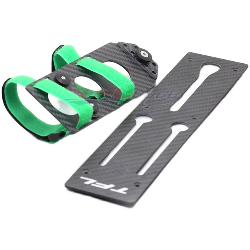 TFL Adjustable RC Boat Battery Tray Carbon Fiber Epoxy Movable Battery Plate Holder 70mm 160mm For Remote Control Ship Model