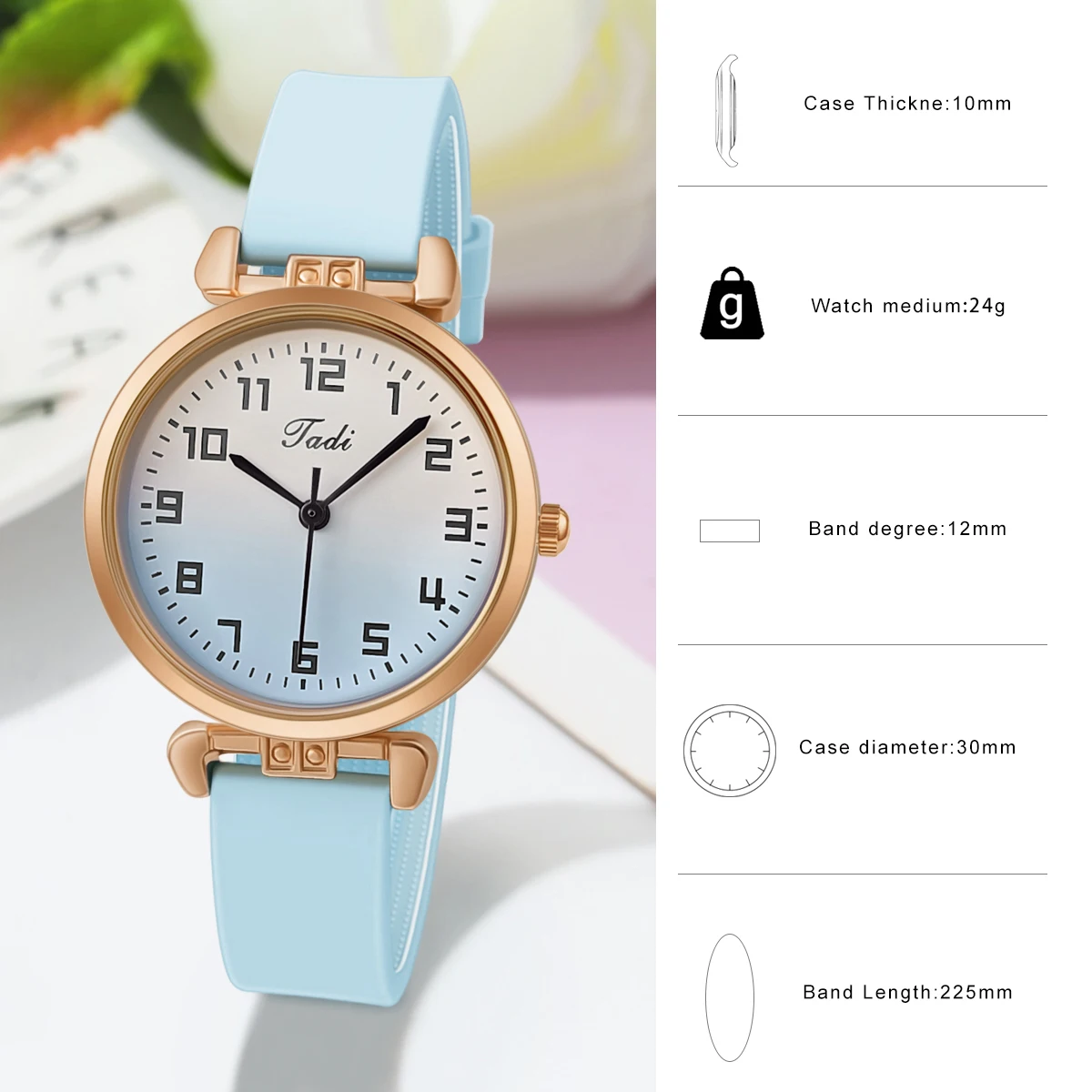 Fashion Women\'s Watch Quartz Wristwatches Women Clock Ladies Silicone Watches Gift Reloj Mujer Montre Femme