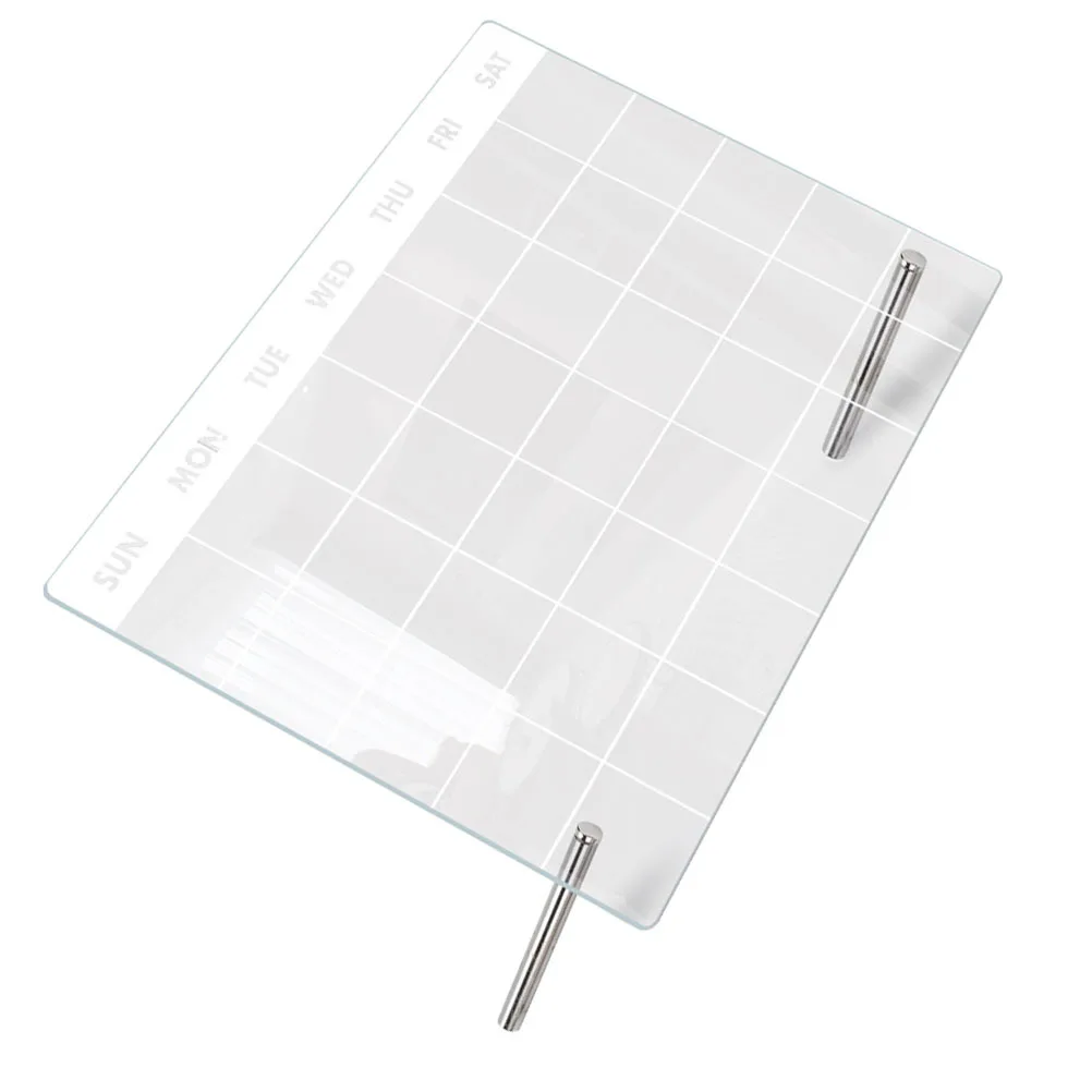 1 set 1 Set Of Acrylic Memo Board For Desk Tabletop Dry Erase Writing Board Planner Organizer Clear Message Stationery Printing