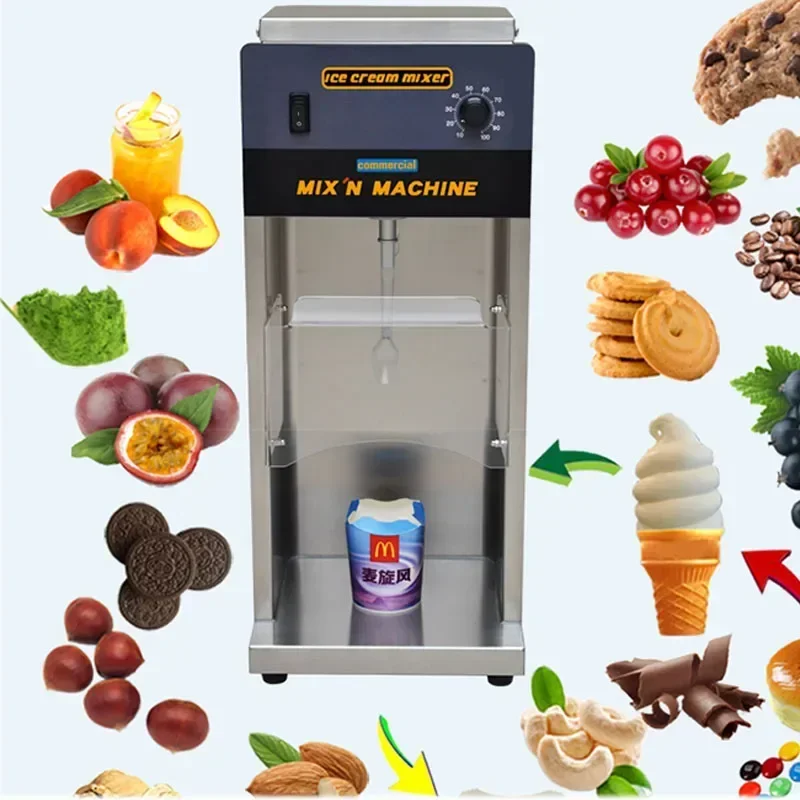 Snowstorm-Mélangeur de Crème Glacée Pliable, 8000 V/110V, Mélangeur de Crème Glacée aux Fruits et Noix, Déficit, Thé au Lait, Machine à Frire Douce, 220
