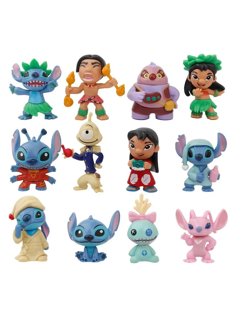 12 pièces/ensemble Anime point scrump Lilo personnages figurine en vinyle modèle jouets
