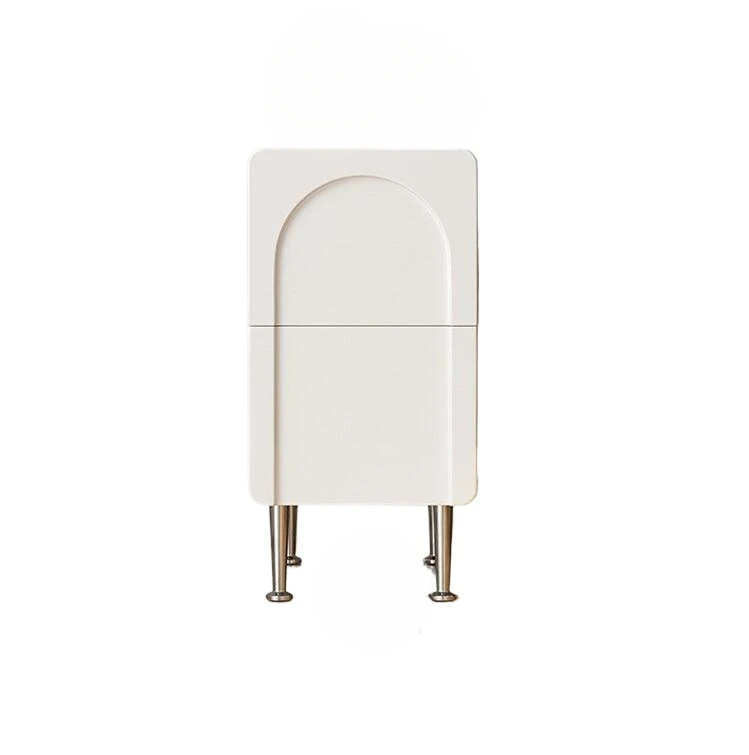 

Super narrow bedside table modern simple solid wood small crevice bedside table cream wind bedroom mini cabinet