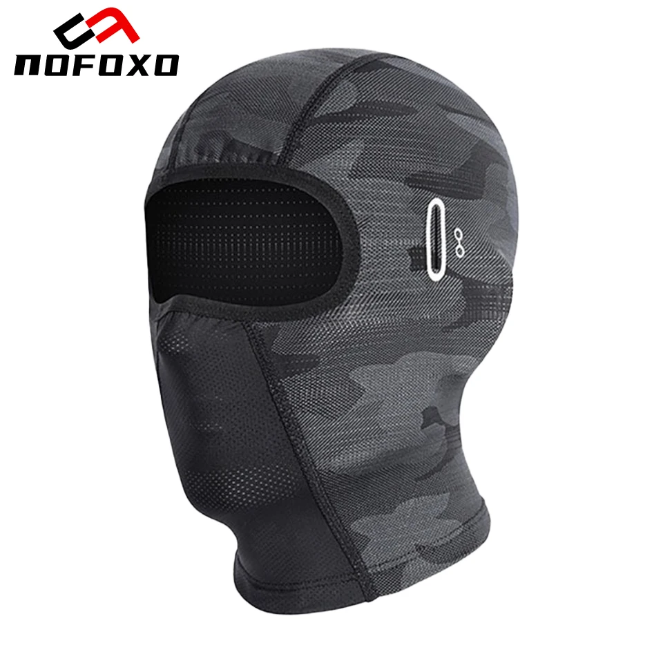 

NOFOXO Cycling Face Mask Breathable Windproof Motorcycle Balaclava Motorcycle Helmet Liner Quick-Drying Bike Riding Headgear