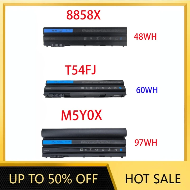 11.1V  8858X T54FJ Laptop Battery For Dell Latitude E5420 E5430 E6120 E5520 M5Y0X E5530 E6420 E6420 E6430 E6520