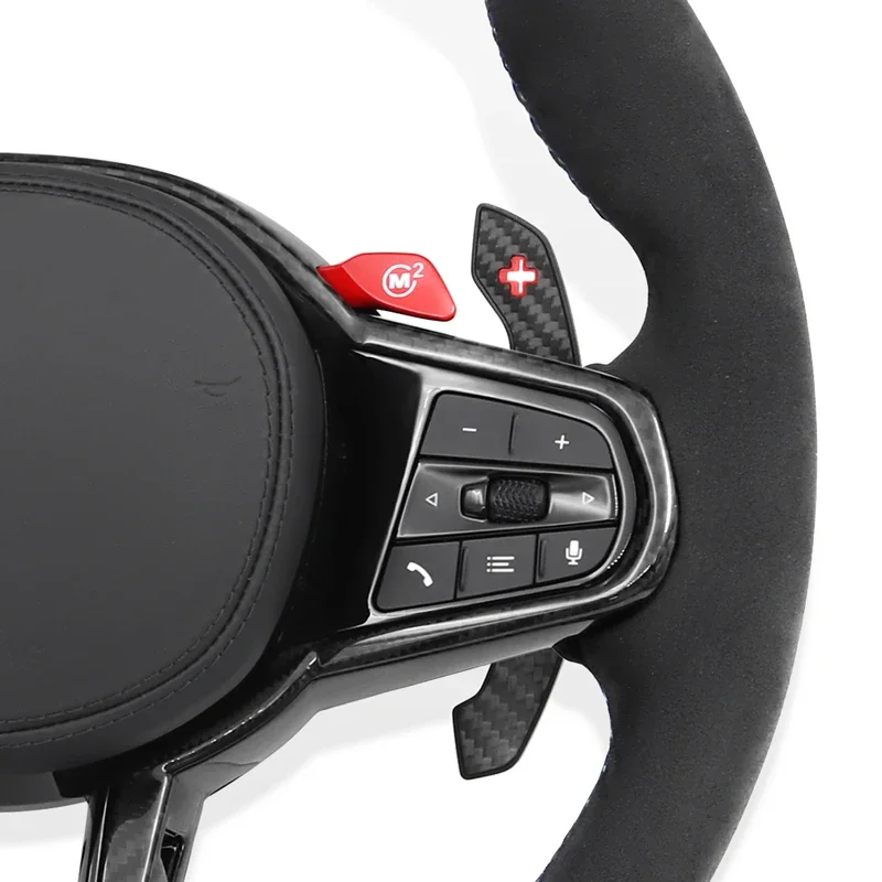 BMW G/Fシリーズ G20 G30 G31 G32 G01 X4 G02 G87 M3 G80 M4 G82 G42 G21 G14 G15 G16用レザーカーボンカーボンステアリングホイールアセンブリ