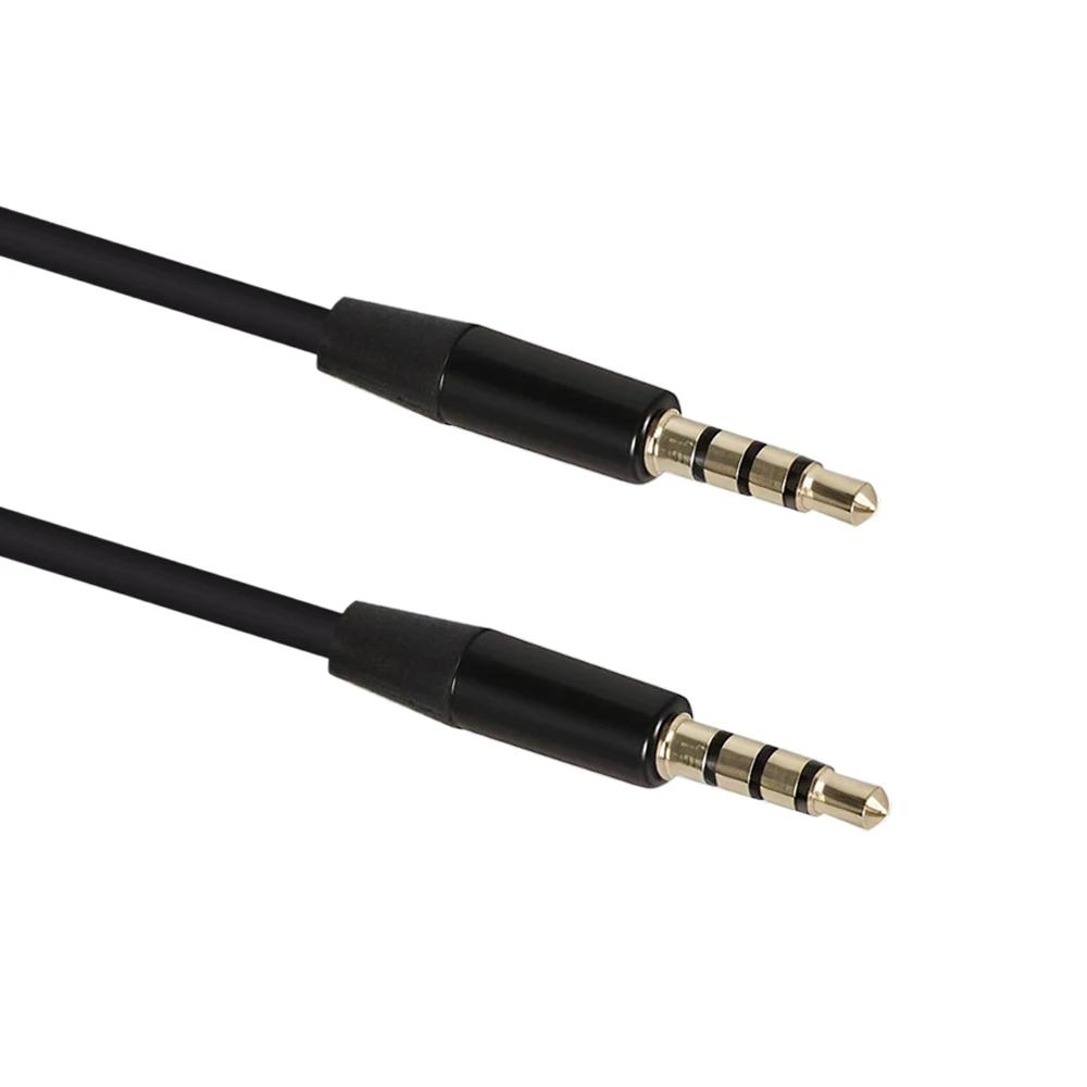 3.5 to 3.5mm Jack Audio Extension Cable Male to Male Stereo Aux 4 Pole Cable Adapter