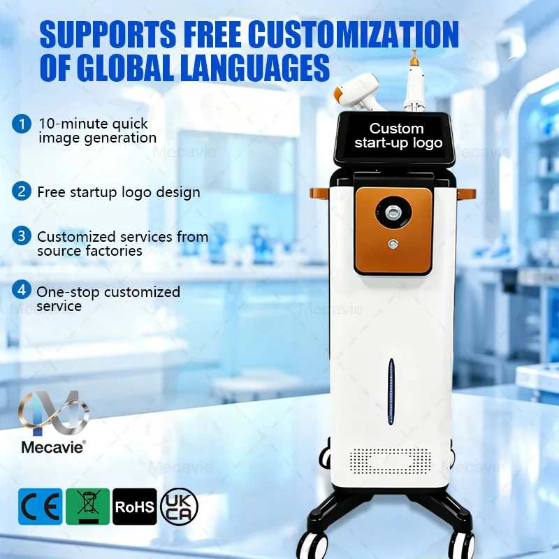 White Swan 2in1 TEC Diode Laser Beauty Machine Painless Permanent Hair Remover Picosecond Tattoo Removal Eyebrow Washing Lase