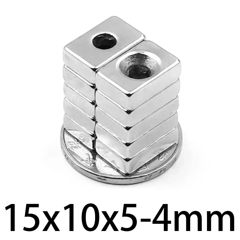 5/10/20/50 peças 15x10x4-4 15x10x5-4mm ímã quadrado super forte 15x10x4-4 15x10x5-4mm para geladeiras domésticas, escritórios diy