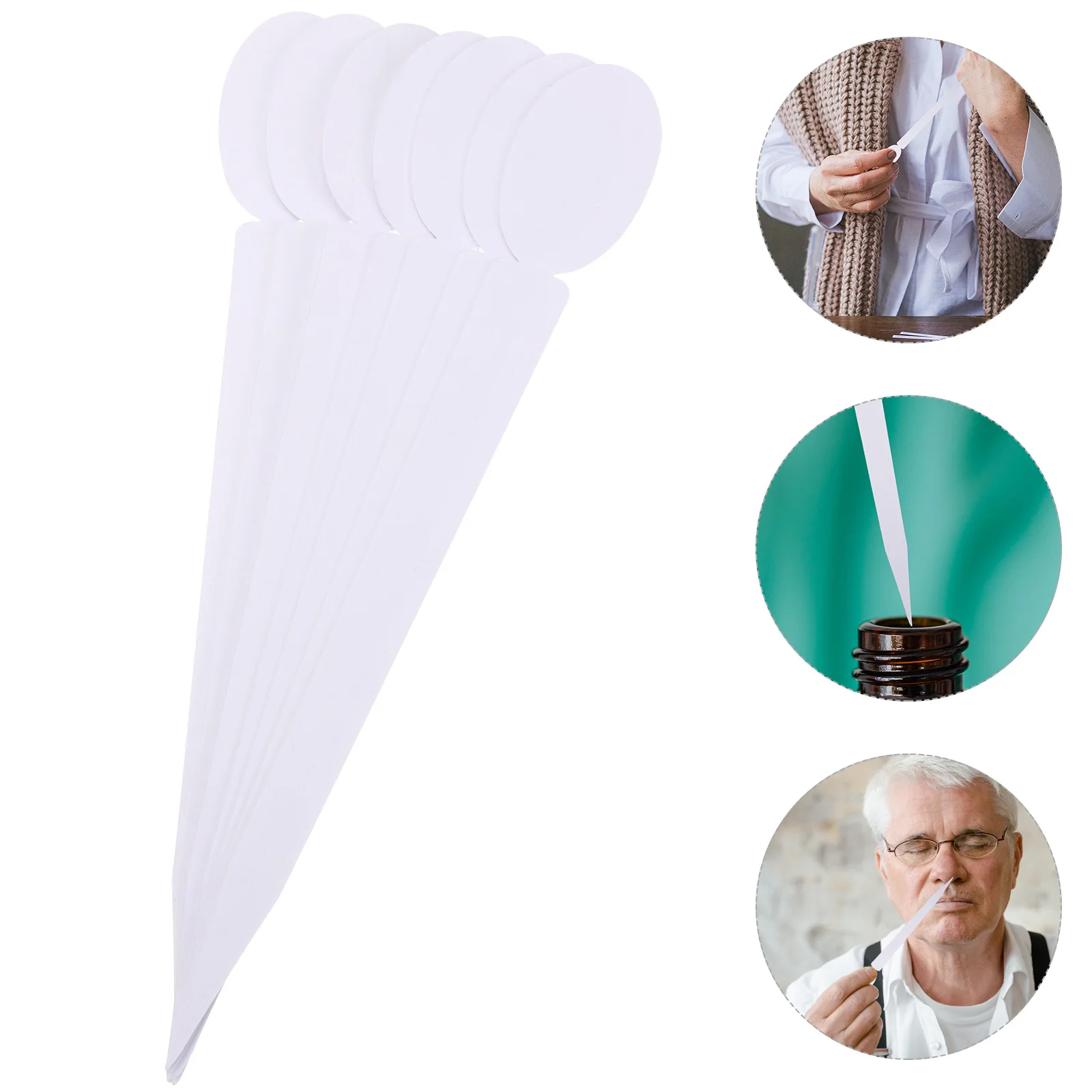 

100Pcs Fragrance Test Strips Perfume Tester Paper for Essential Oils Aromatherapy Scent Testing Strips Portable Lightweight