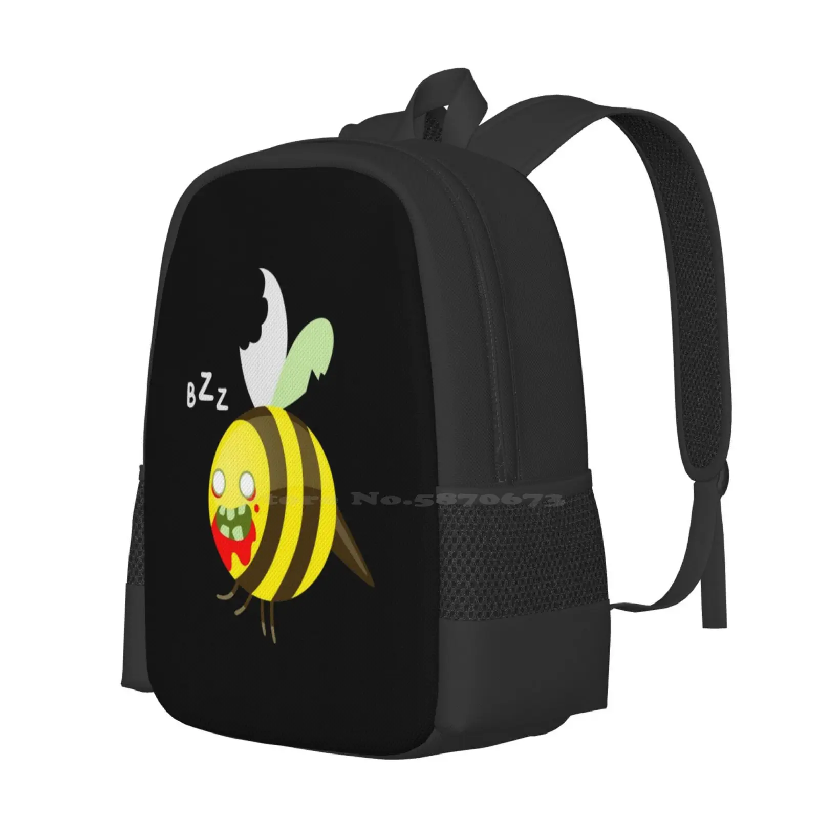 Zombie Bee Pattern Design Laptop Travel School Bags Blood Game Holly Zombie Bee Cleaners Left 4 Dead Left4Dead Back 4 Video