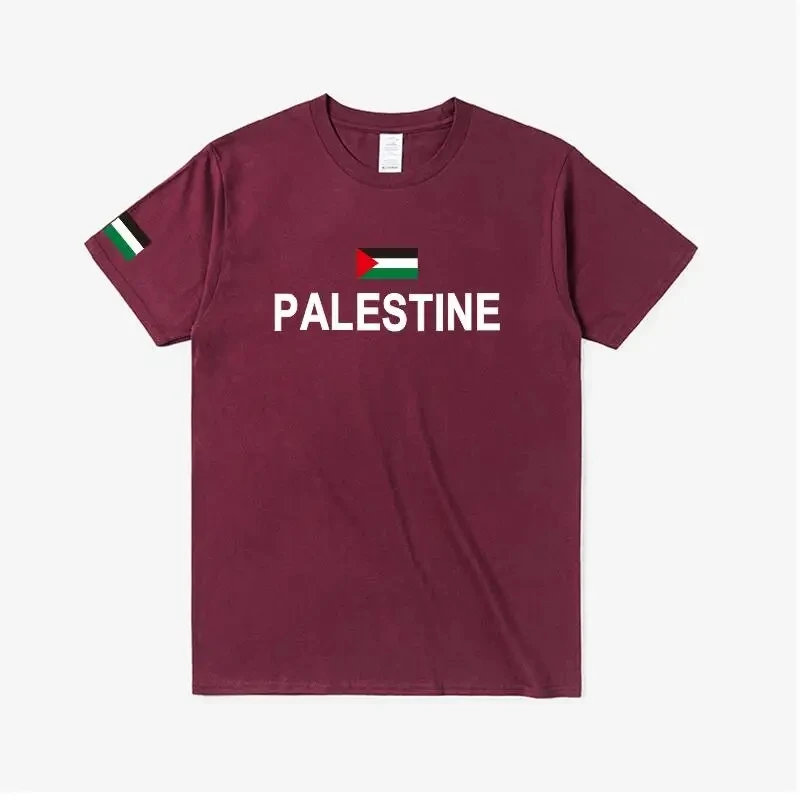 Palestine Palestinian National flag t shirt Fashion Jersey Nation Team 100% Cotton T-shirt Tees Country Sporting Gyms PS PSE Top