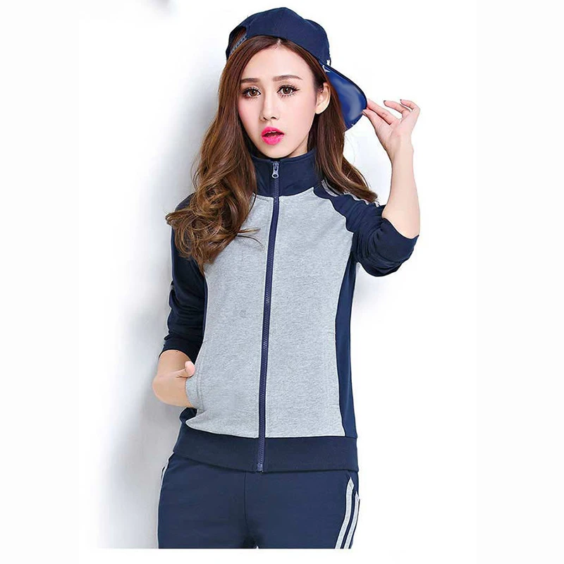 

Sports Suit Women's Fashion Spring And Autumn New Leisure Running Loose Fit Two-piece Set Women Clothing Women's Trouser Suit