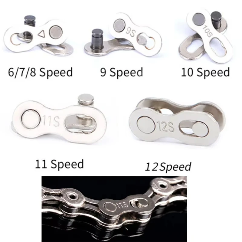 5pair 1/6/7/8/9/10/11/12 Speed Bicycle Chain Connector Lock Quick Link Road Bike Buckle Joint Buckle Master Cycling Parts