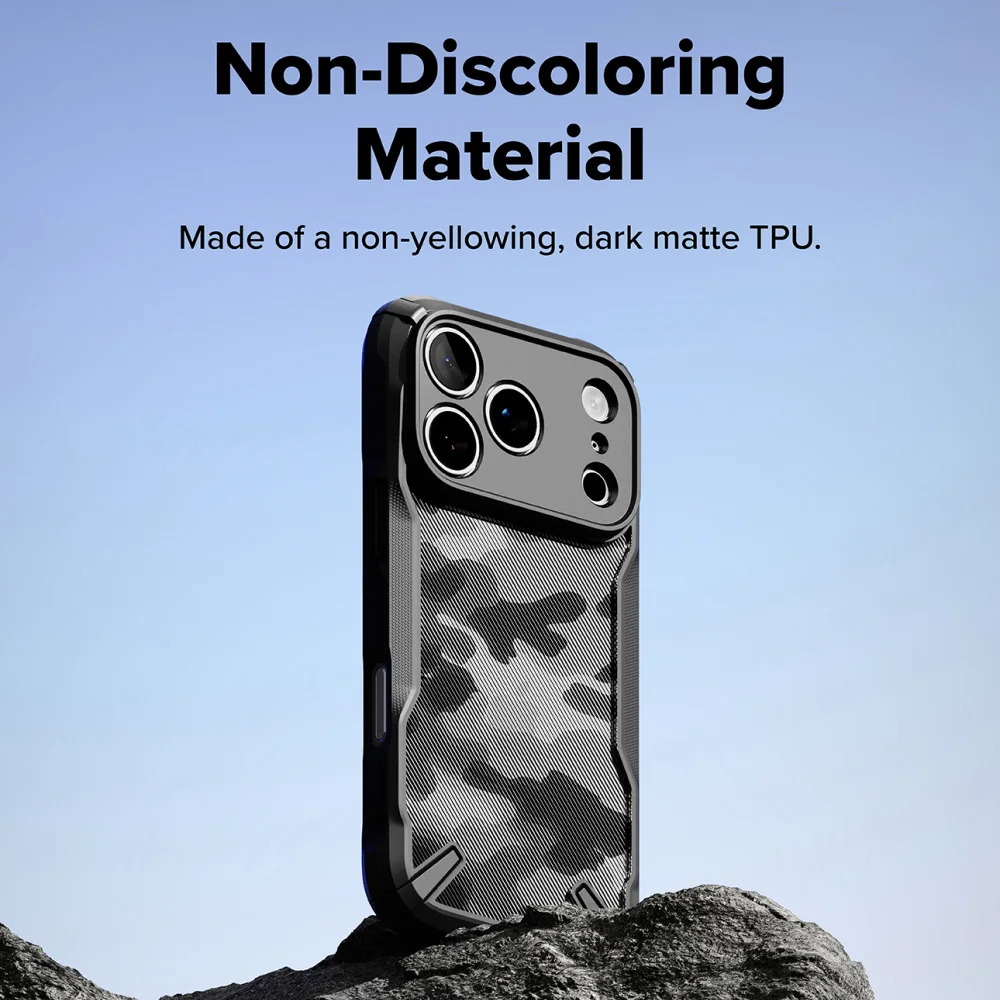 Etui Ringke Fusion-X kompatybilne z iPhone 17 Pro, twarda obudowa, odporna na wstrząsy, miękka ramka z TPU, ochraniacz na telefon iPhone. — zdjęcie produktu 3