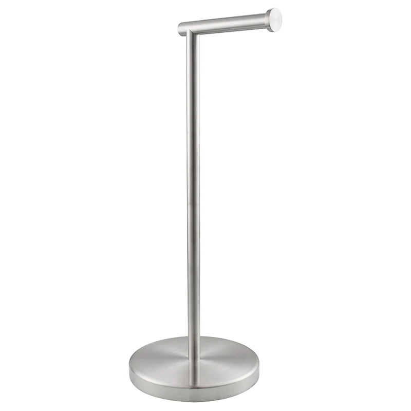 Ciencia Free Standing Toilet Paper Holder Stainless Steel Bathroom Tissue Roll Stand SUS 304