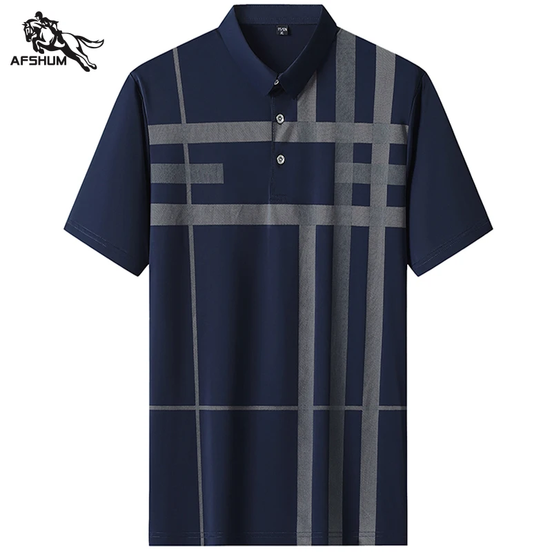 

Мужская высококачественная летняя новая рубашка-поло с коротким рукавом, с бахромой, в стиле бизнес-кэжуал, размеры M-3XL, 4XL