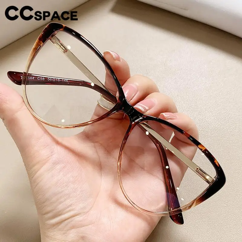 Transparent Computer Glasses Frame Women Anti Blue Light Cat Eye Glasses Blackout Glasses Optical Glasses Trendy 56741