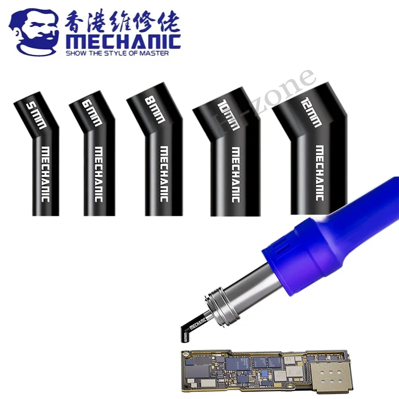 

Mechanic 861 Series Heat Gun Nozzle Sleeve for 861DW/ 861Pro Integrated Elbow Hot Air Station Heat Guns Mouth PCB Welding Repair