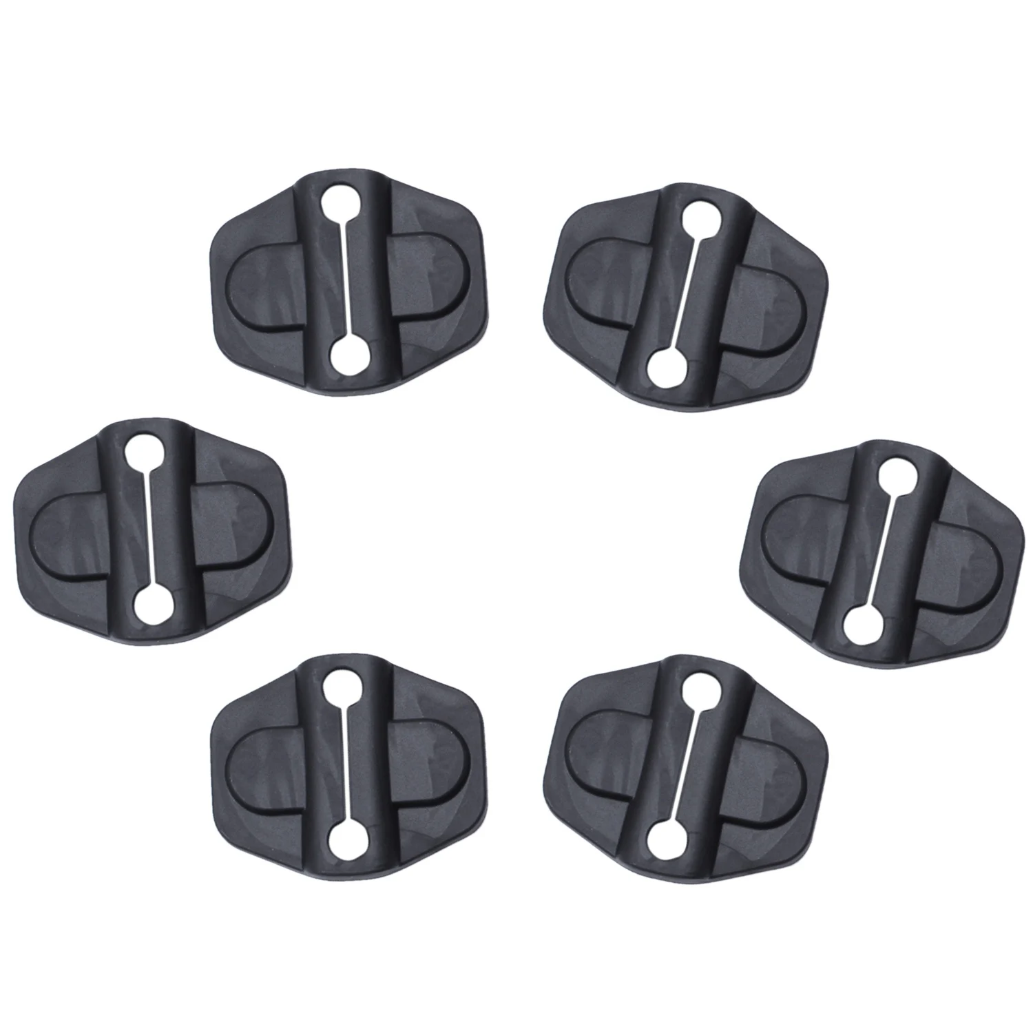 Door Lock Decoration Cover for Jeep Wrangler Jl 2018 2019 Door Lock Cover Sticker Auto Parts Accessories Black ,6Pcs(4 Door)