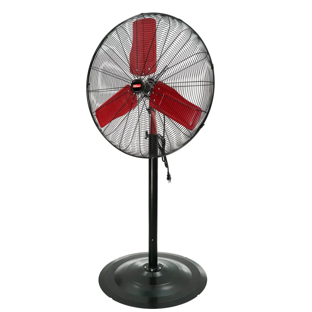 Hyper Tough HT 30 Inch Commercial & Industrial High Velocity Stand Fan Red & Black