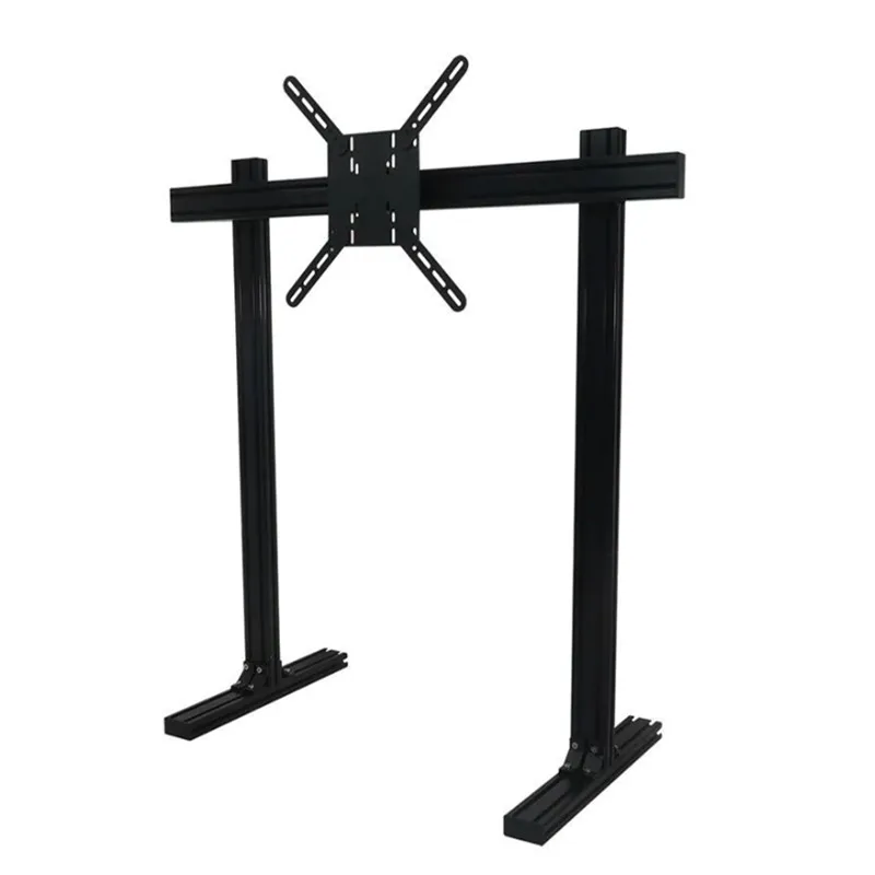 Racing Seat Single Triple Screen Mount Floor Bracket Adjustable VESA Monitor Arm Stand For Sim Rig Racing Chair