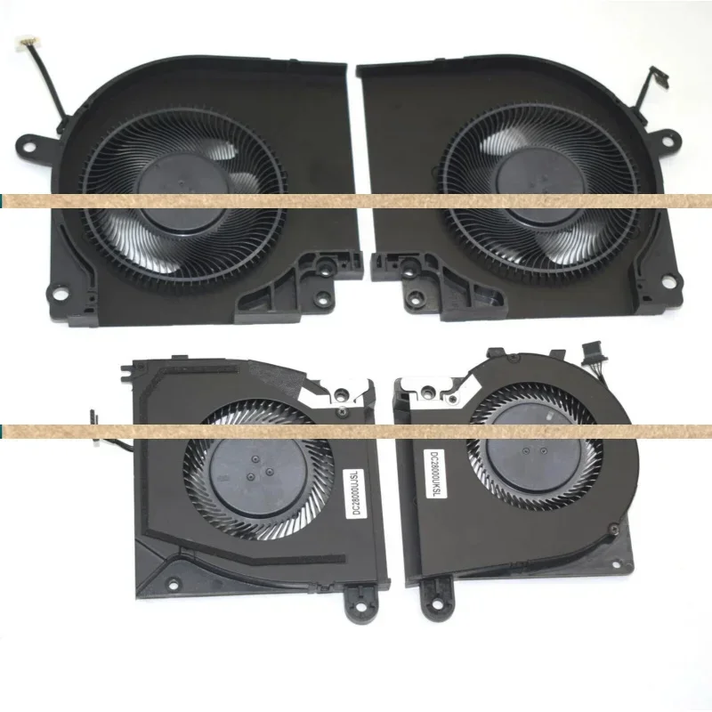 9DNWT X63JW W7KC4 J01R0 09DNWT 0X63JW 0W7KC4 0J01R0  New CPU & GPU Fan DC12V For Dell Alienware X17 R1 R2 Cooling Radiator