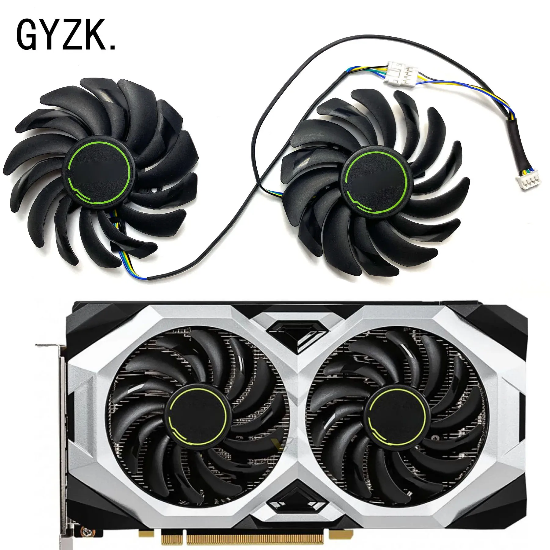 New For MSI GeForce RTX2060 SUPER 8GB VENTUS OC Wantushi Graphics Card Replacement Fan PLD09210S12HH