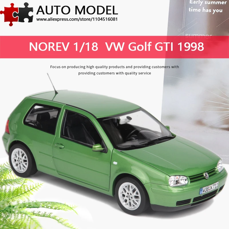 

Коллекционная модель автомобиля Volkswagen Golf GTI Mk4 четвертого поколения 1998 года, масштаб 1:18, Norev, с полностью открывающимися дверями, литая металлическая статическая модель, подарок для взрослых и мальчиков