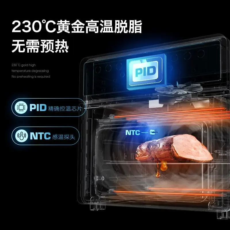 فرن تسخين موحد عالي الكفاءة فرن جديد بطانة المينا جسم معدني منزلية ذات سعة كبيرة خبز متعدد الوظائف