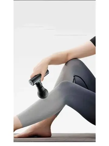 Mini Massage Massage LCD Screen 6 Heads Gun Muscle Massager Portable Electric Fascia Gun for Neck Foot Body Fascia Gun