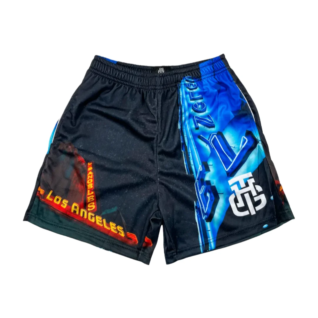 Y2K / American Retro Street Style Shorts Los Angeles Casual Athletic Shorts Family Matching Summer Quick-drying Beach Shorts