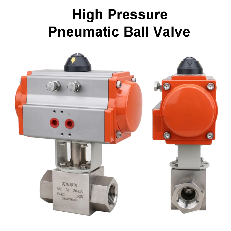 SS304 Stainless Steel Female Pneumatic Valves 1/4