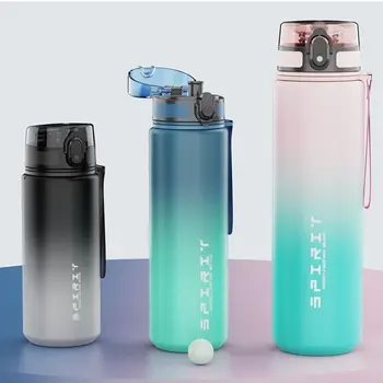 휴대용 BPA 프리 누출 방지 스포츠 물병, 여행용 주전자, 대용량 물병, 650 ml, 100ml 