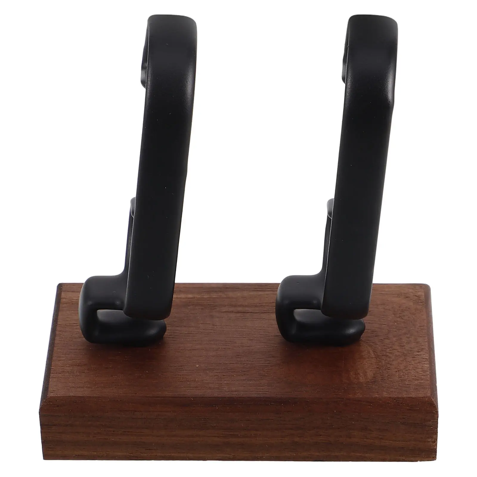 Black Walnut Wooden Watch Display Stand Dual Watch Holder Stable Base Wristwatch Organizer Showcase Display Rack for Men Women