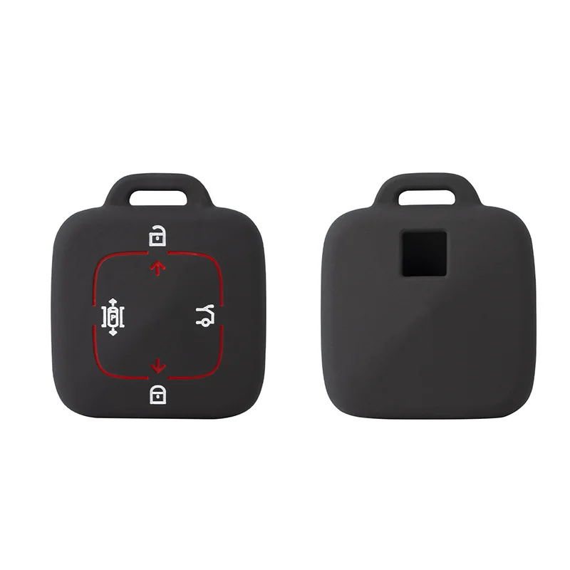 Silicone Car Key Case Cover For ZEEKR 001 009 Keys Remote Skin Holder Fob Auto Protection Shell Keychain Accessories