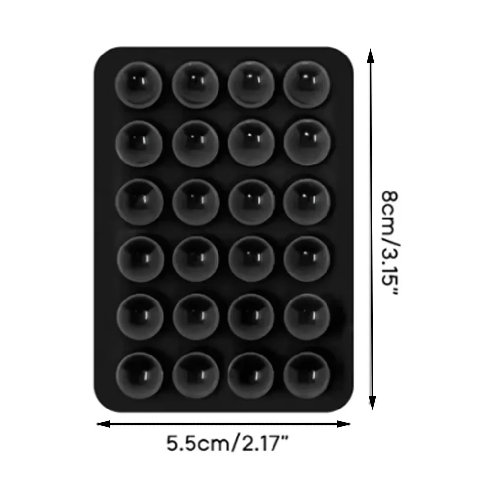 10PCS Silicone Mobile Phone Fixing Suction Cup Double Sided Fixed Pad Car Mounted Bracket Case Universal Anti Slip Suction Cup