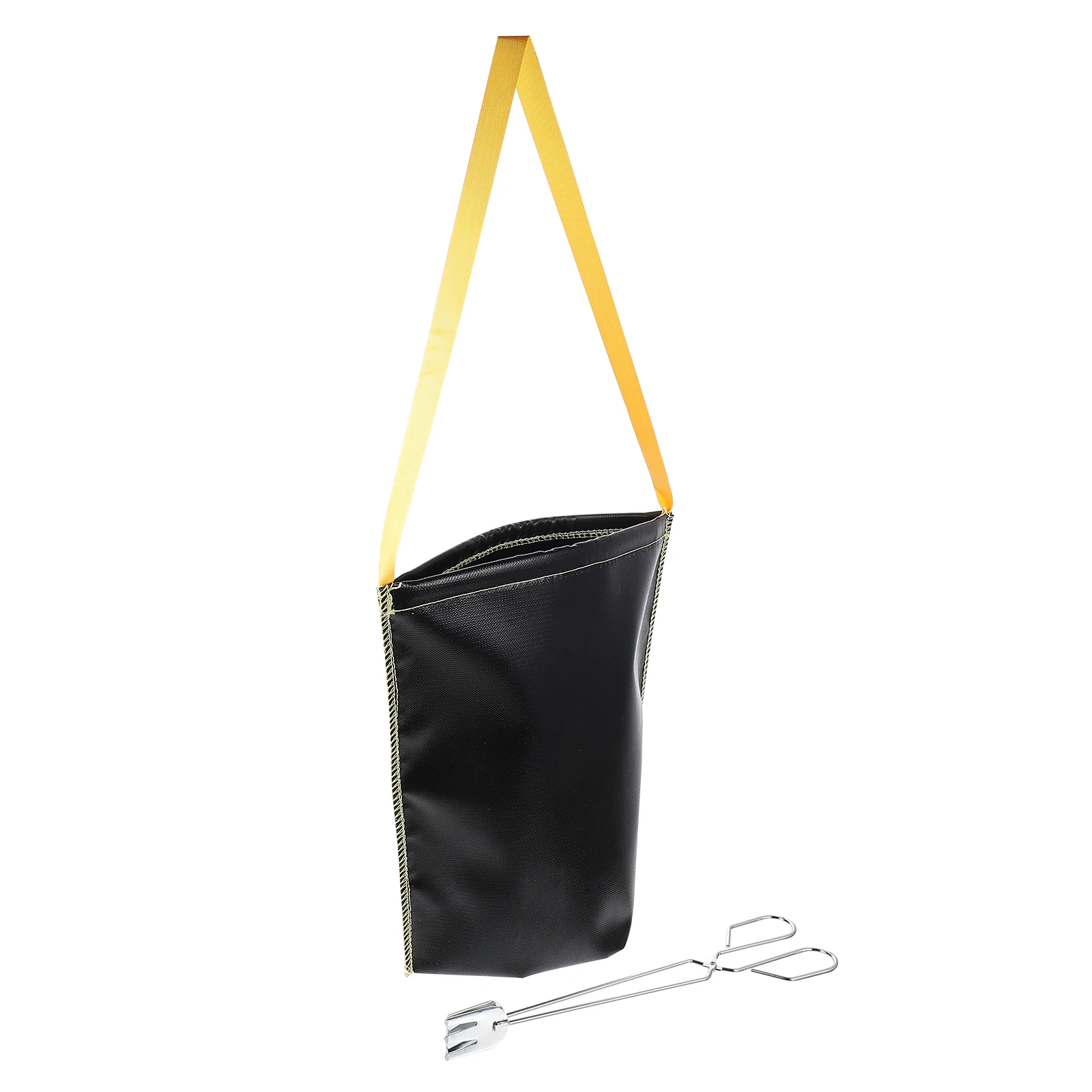 

Fire Carbon Gray Storage Bag Resistance Pouch Camping Proof Black Galvanized Iron Outdoor Retardant