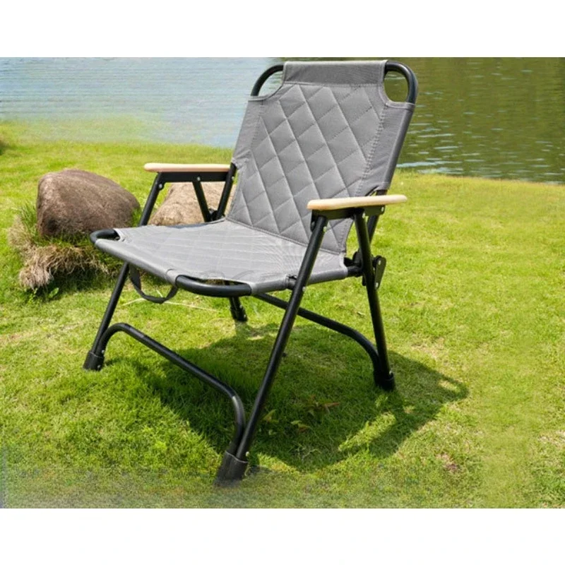 Thickened Outdoor Folding Chairs Portable Aluminum Alloy Camping Picnic Tables and Chairs Leisure Fishing Chairs