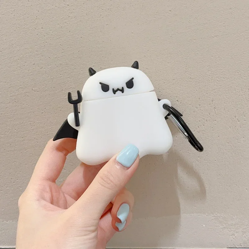 Cartoon Ghost Demon Case for AirPods Pro2 Airpod Pro 1 2 3 4 Bluetooth Earbuds Charging Box Protective Earphone Case Cover