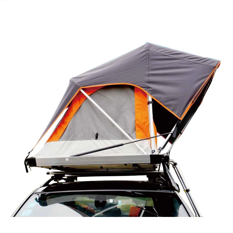 

High Quality 1.2m Foldable Waterproof Car Roof Top Tent for Camping 2-Person Capacity Made of Durable Canvas