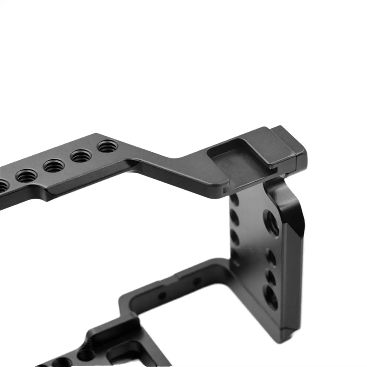 โครงกล้องอลูมิเนียมอัลลอยด์พร้อมขาตั้ง Cold Shoe สำหรับกล้อง A6000/A6300/A6400/A6500 สีดำ-BCBW