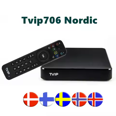 TVIP S-Box v.706 4K Android 11 TV BOX Amlogic S905W2 2GB 8GB Dual WiFi Nordic one TV Set Top Box TVIP706 Media Streaming