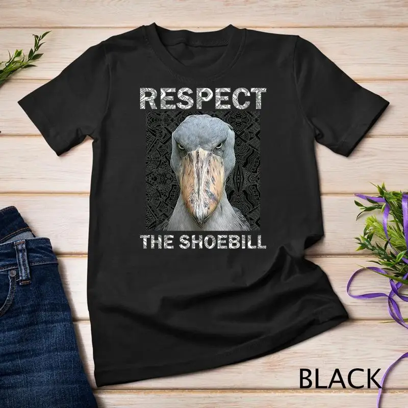 Respect The Shoebill African Bird Aztec Mayan Bird Lover Unisex T shirt