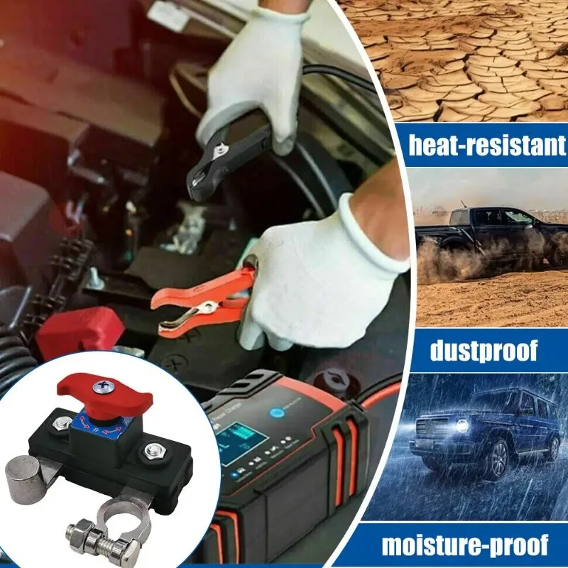 Picture 3: 12V 24V Dual Voltage Battery Master Cut Off Switch Zinc Alloy Structure Negative Pole Disconnect Tool Free Knob PCB Design