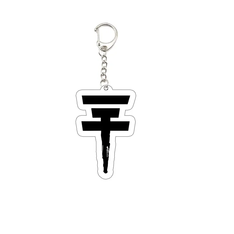 Popular Singer Bill Tom Kaulitz KeyRing Keychain for Accessories Bag Acrylic Pendant Tokio Hotel Key ring Chains Fans Gifts